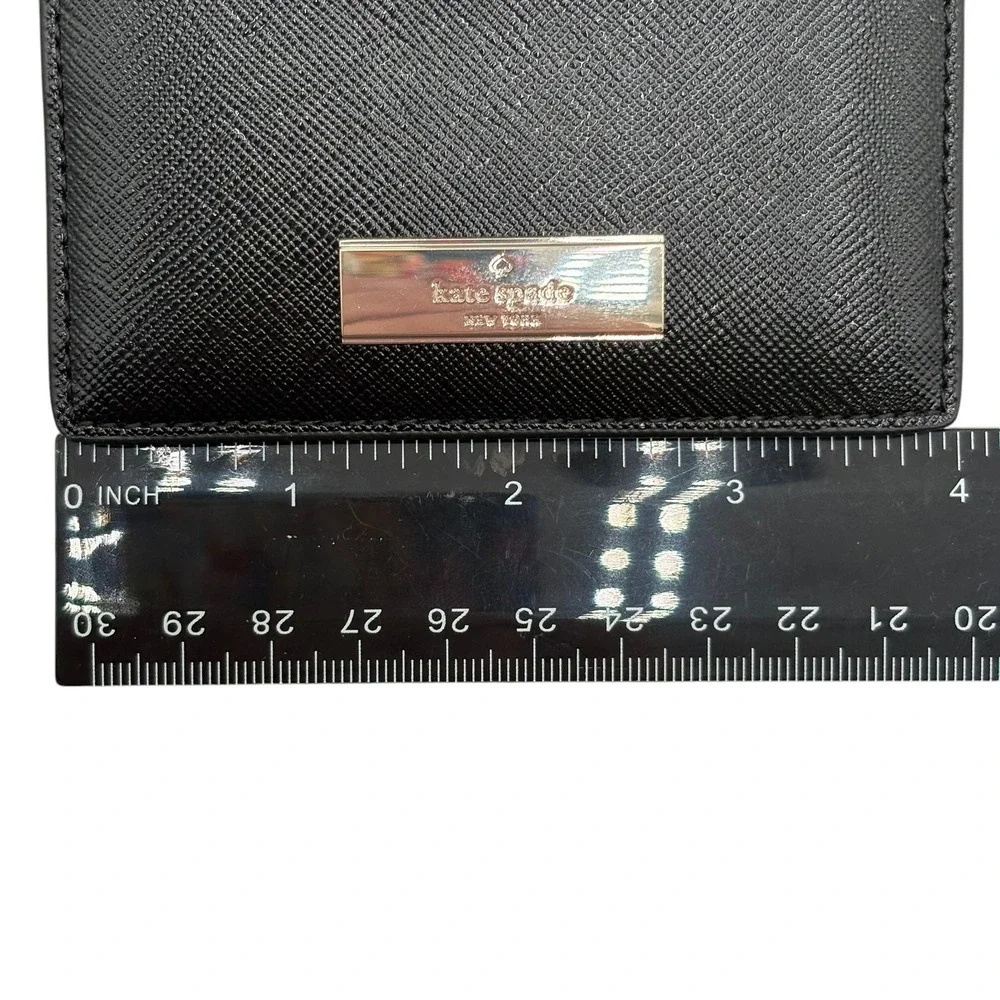 Kate Spade Kenzie Card Holder Black Patent Saffiano KK045 NWT
